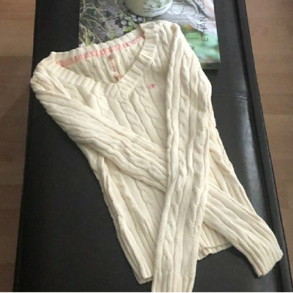 Cream sweater xs